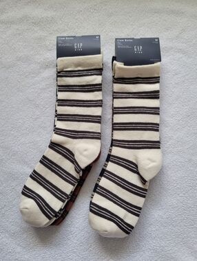GAP Kid's Crew Socks 6 Pairs Size M